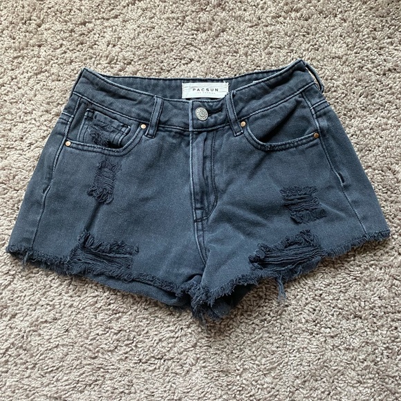black pacsun jean shorts - Picture 1 of 3